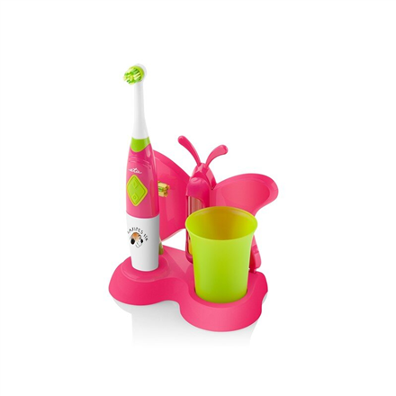 ETA | Toothbrush with water cup and holder | Sonetic  ETA129490070 | Battery operated | For kids | Number of brush heads included 2 | Number of teeth brushing modes 2 | Pink|ETA129490070