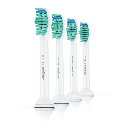 Philips | Toothbrush Heads | HX6014/07 Standard Sonic | Heads | For adults and children | Number of brush heads included 4 | Sonic technology | White|HX6014/07