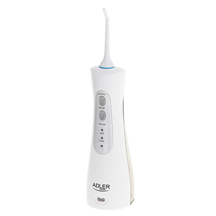 Adler | Travel Oral Irrigator | AD 2176 | Oral irrigator | 150 ml | Number of heads 2 | White | Number of teeth brushing modes 3|AD 2176