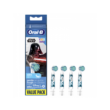 Oral-B | Toothbrush replacement | EB10 4 Star wars | Heads | For kids | Number of brush heads included 4|EB10 4 refill Star wars