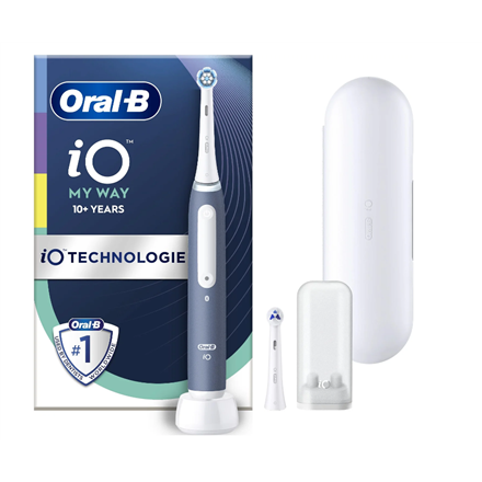 Oral-B | Electric Toothbrush Teens | iO10 My Way | Rechargeable | For adults | Number of brush heads included 2 | Number of teeth brushing modes 4 | Ocean Blue|iO10 My Way