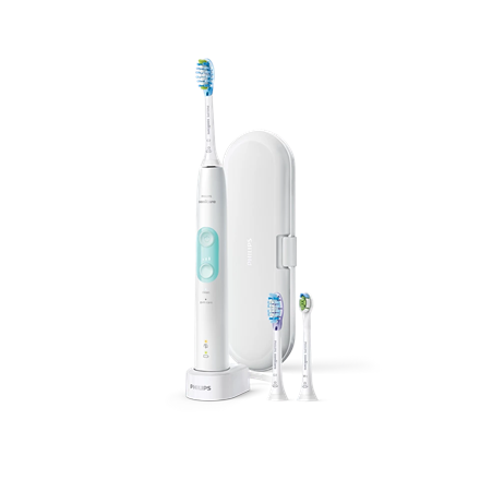 Philips | Toothbrush | HX6483/52 Sonicare ProtectiveClean 4700 | Rechargeable | For adults | Number of brush heads included 1 | Number of teeth brushing modes 2 | White|HX6483/52