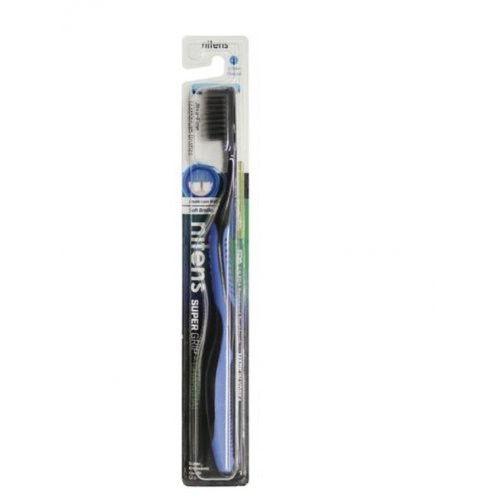 Dental Care Nitens Soft Charcoal Dantų šepetėlis su anglimi, Blue