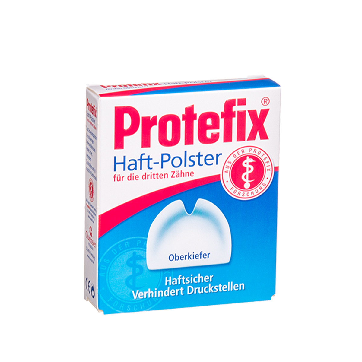 PROTEFIX HALF-POLSTER OK, viršutinių dantų protezų pamušalai, fiksuojamieji, 30 vnt.