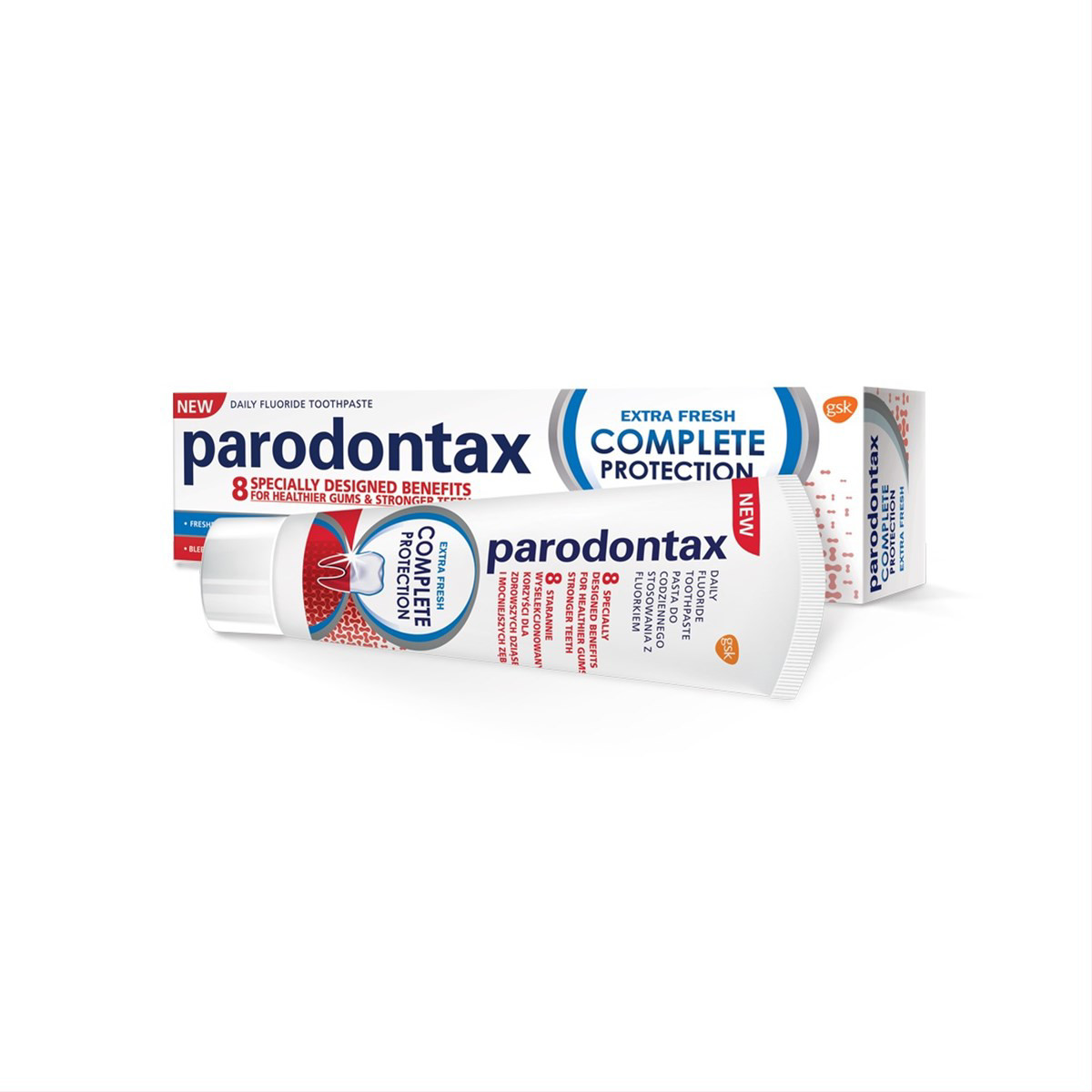 PARODONTAX COMPLETE PROTECTION EXTRA FRESH, dantų pasta, 75 ml