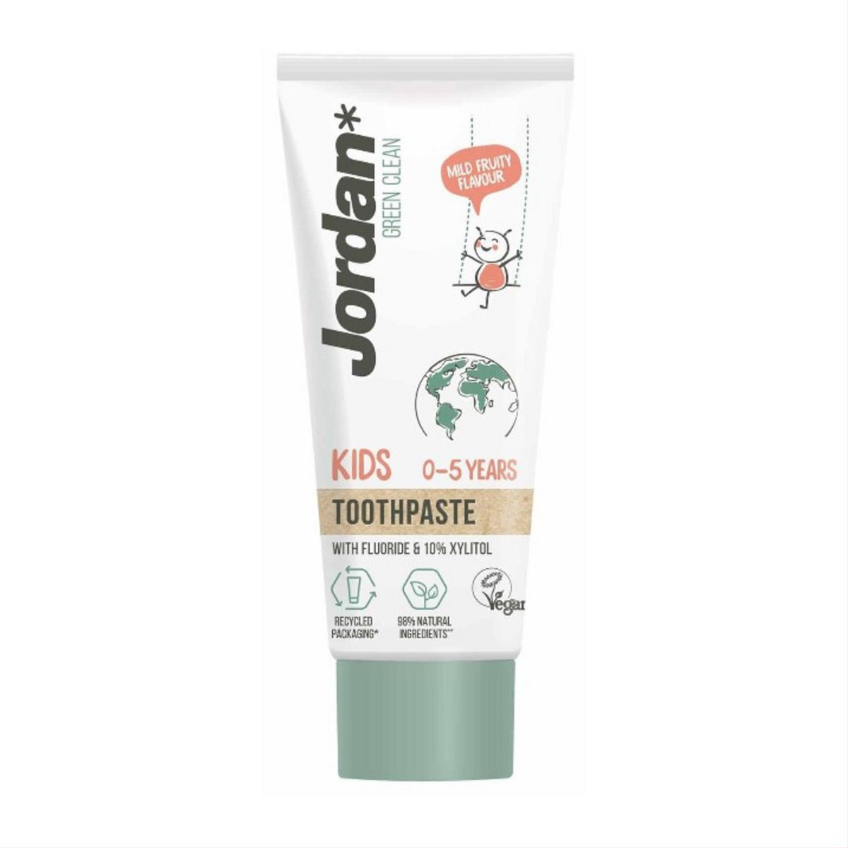 JORDAN GREEN CLEAN, vaikiška dantų pasta, 0-5metai, 50ml