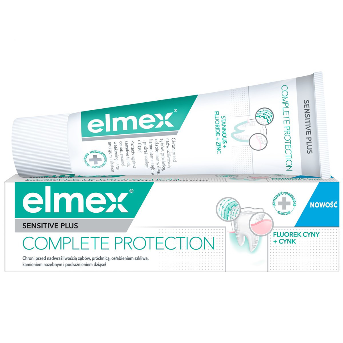 ELMEX SENSITIVE PLUS COMPLETE PROTECTION, dantų pasta, 75ml