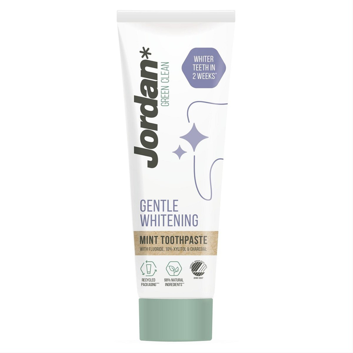 JORDAN GREEN CLEAN GENTLE WHITENING, dantų pasta, 75ml