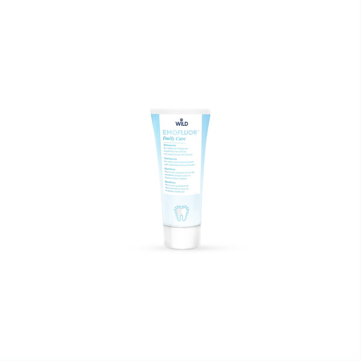 DR. WILD EMOFLUOR DAILY CARE, dantų pasta jautriems dantims, 75ml