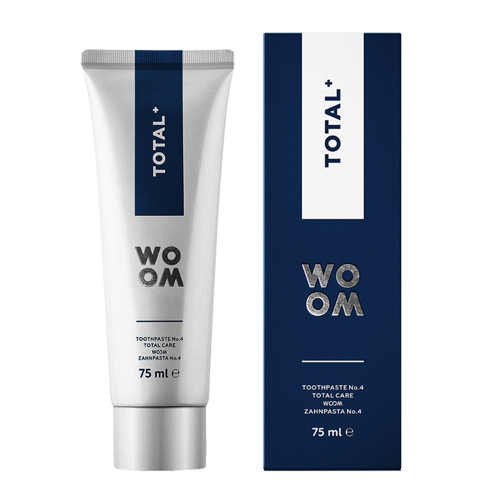 WOOM TOTAL+, kompleksinė balinamoji dantų pasta, 75 ml