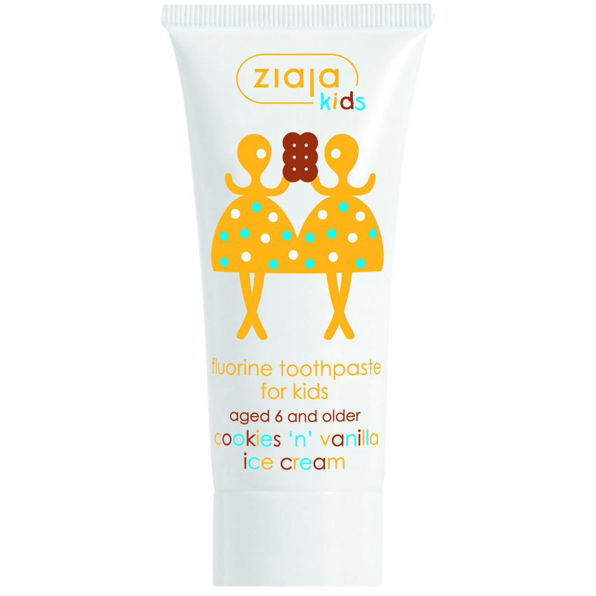 ZIAJA KIDS dantų pasta „sausainiai ir vaniliniai ledai“  50 ml