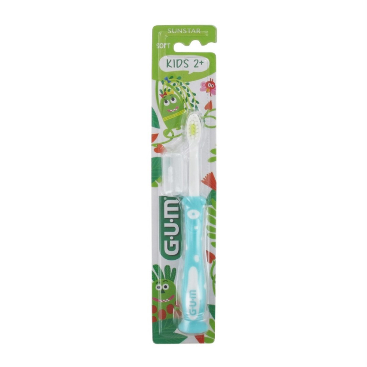 GUM KIDS 2+,  dantų šepetėlis, 2-6 metų vaikams