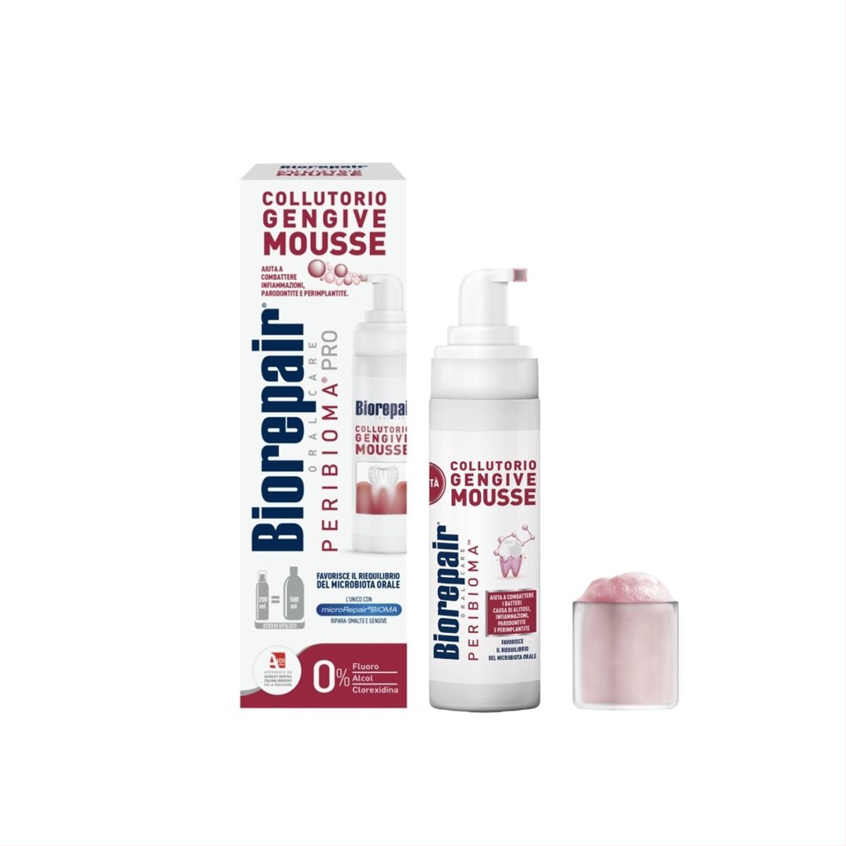 BIOREPAIR PERIBIOMA PRO, burnos skalavimo putos su probiotikais, 200 ml.
