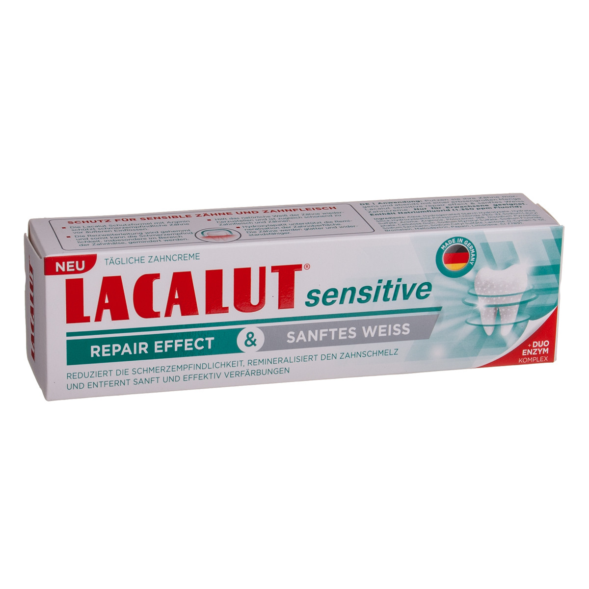 LACALUT SENSITIVE, jautrūs dantys ir švelnus dantų balinimas, dantų pasta, 75 ml