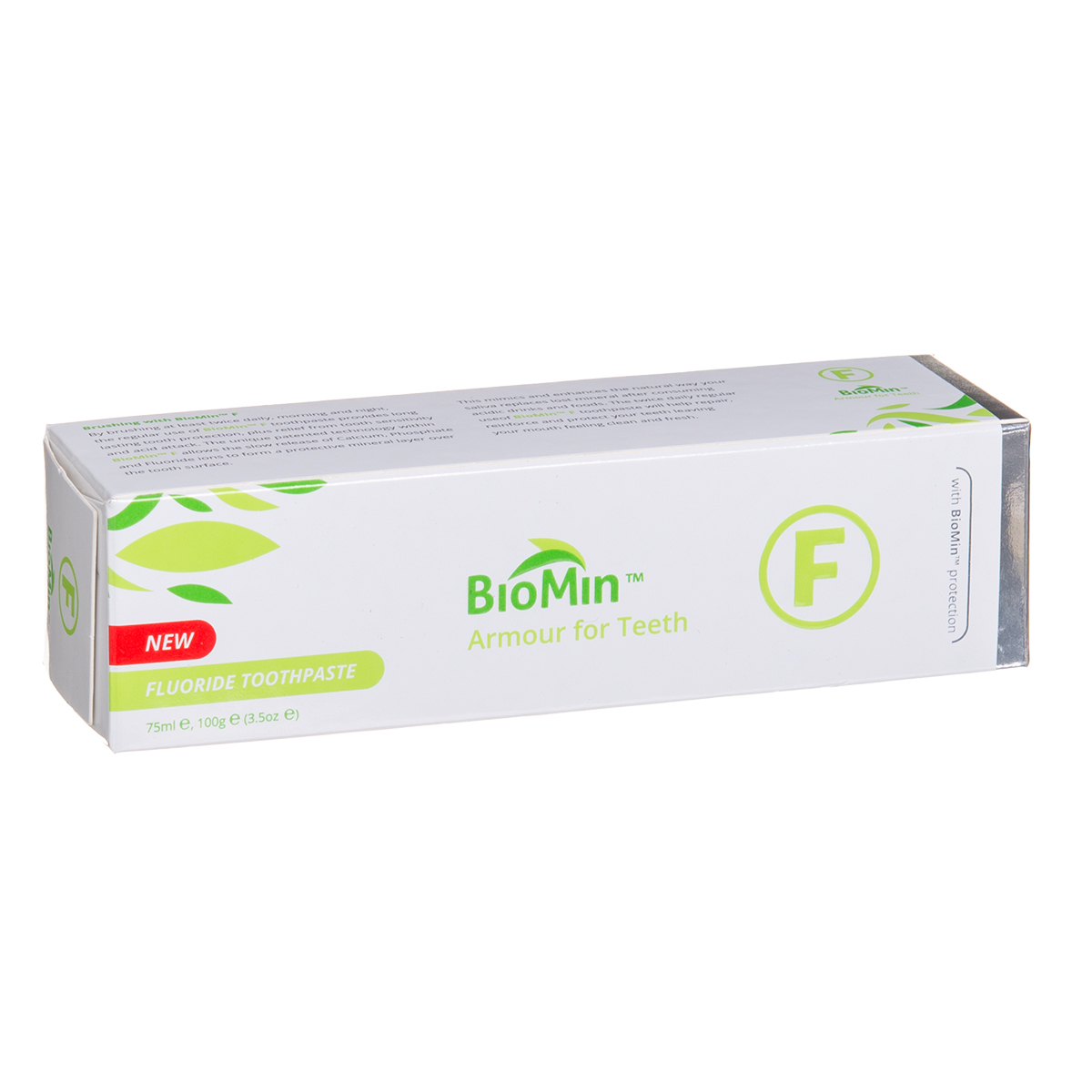 BIOMIN F, dantų pasta, su bioaktyviu stiklu jautriems dantims, 75 ml