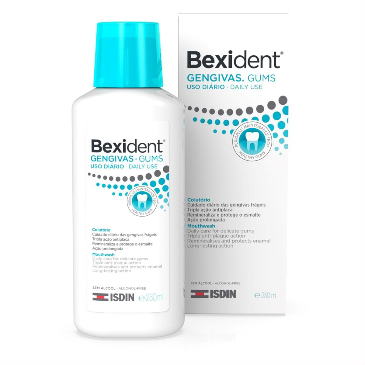 ISDIN BEXIDENT, burnos skalavimo skystis jautrių dantenų priežiūrai, 250 ml