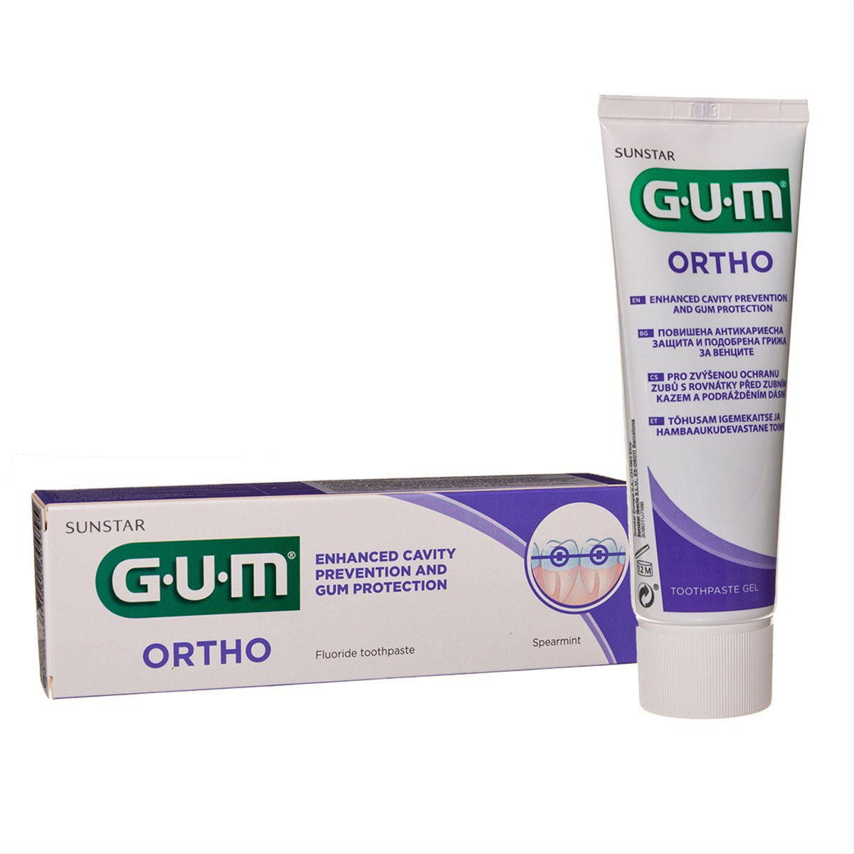 GUM ORTHO, dantų pasta-gelis, 75 ml
