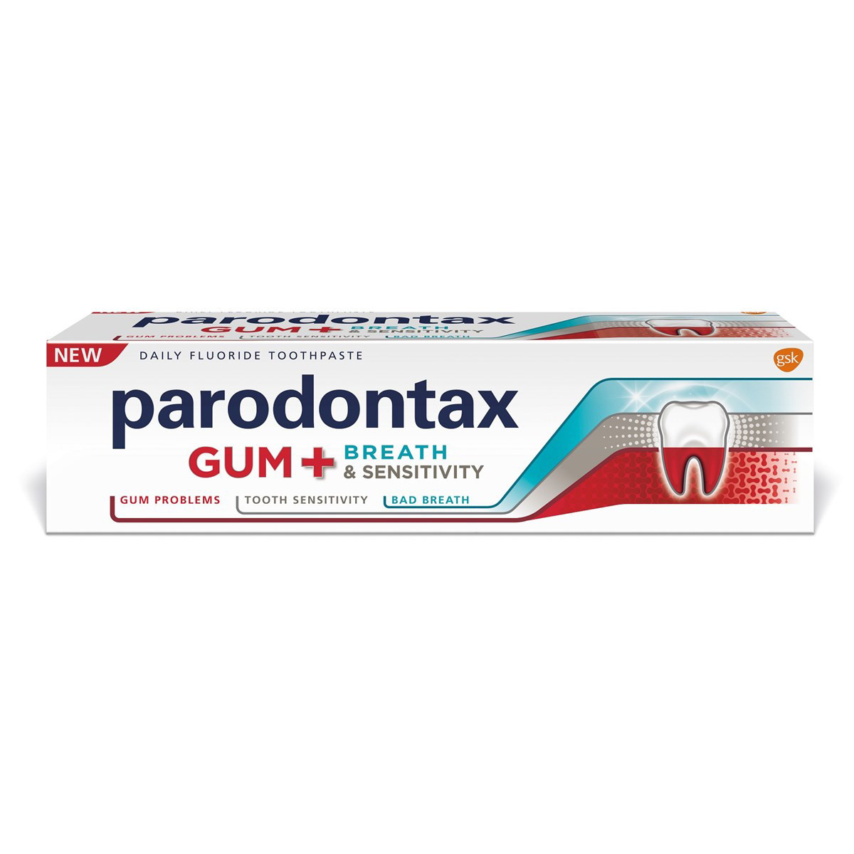 PARODONTAX GUM SENSIVITY AND BREATH, dantų pasta, 75ml