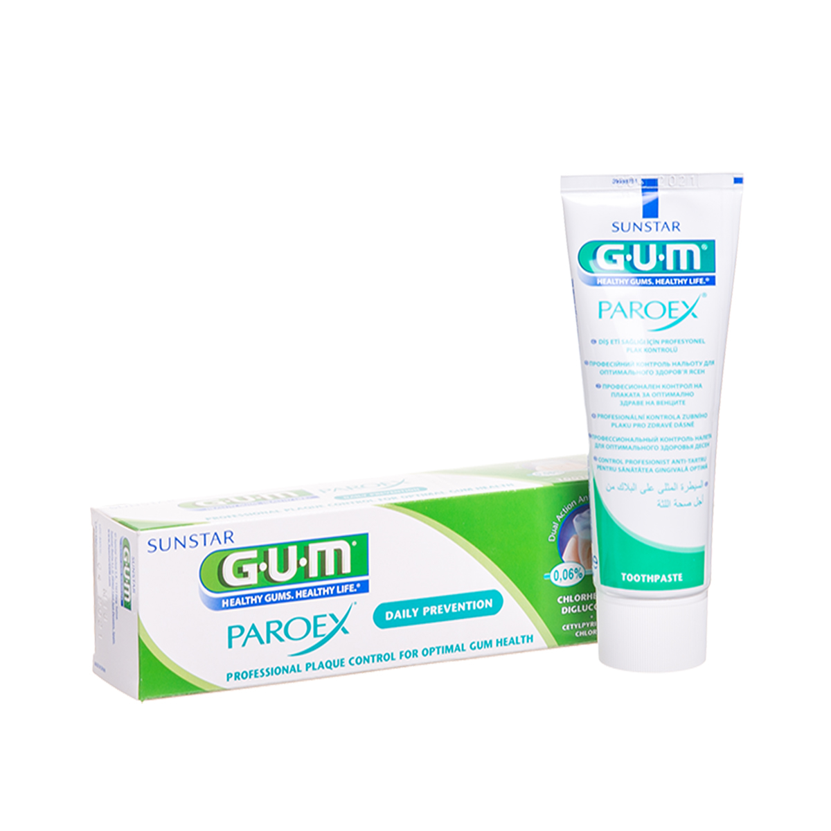 GUM PAROEX 0,06 %, dantų pasta, kraujuojančioms dantenoms, 75 ml