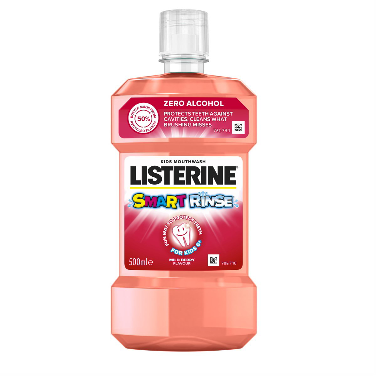 LISTERINE SMART RINSE, burnos skalavimo skystis vaikams, 500 ml