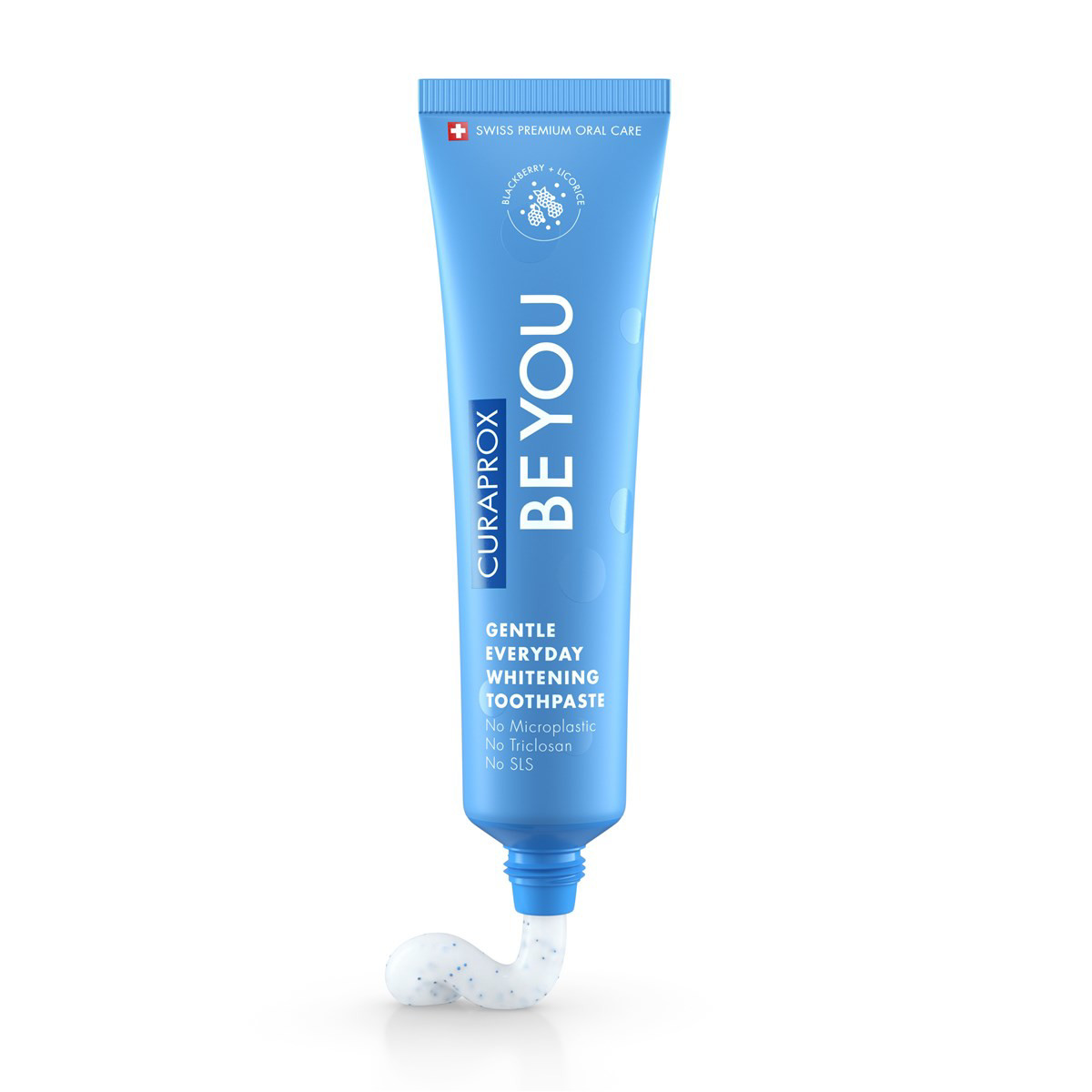CURAPROX BE YOU, natūraliai balinanti kasdienė dantų pasta, gervuogių, saldymedžio ir mėtų skonio, 60 ml