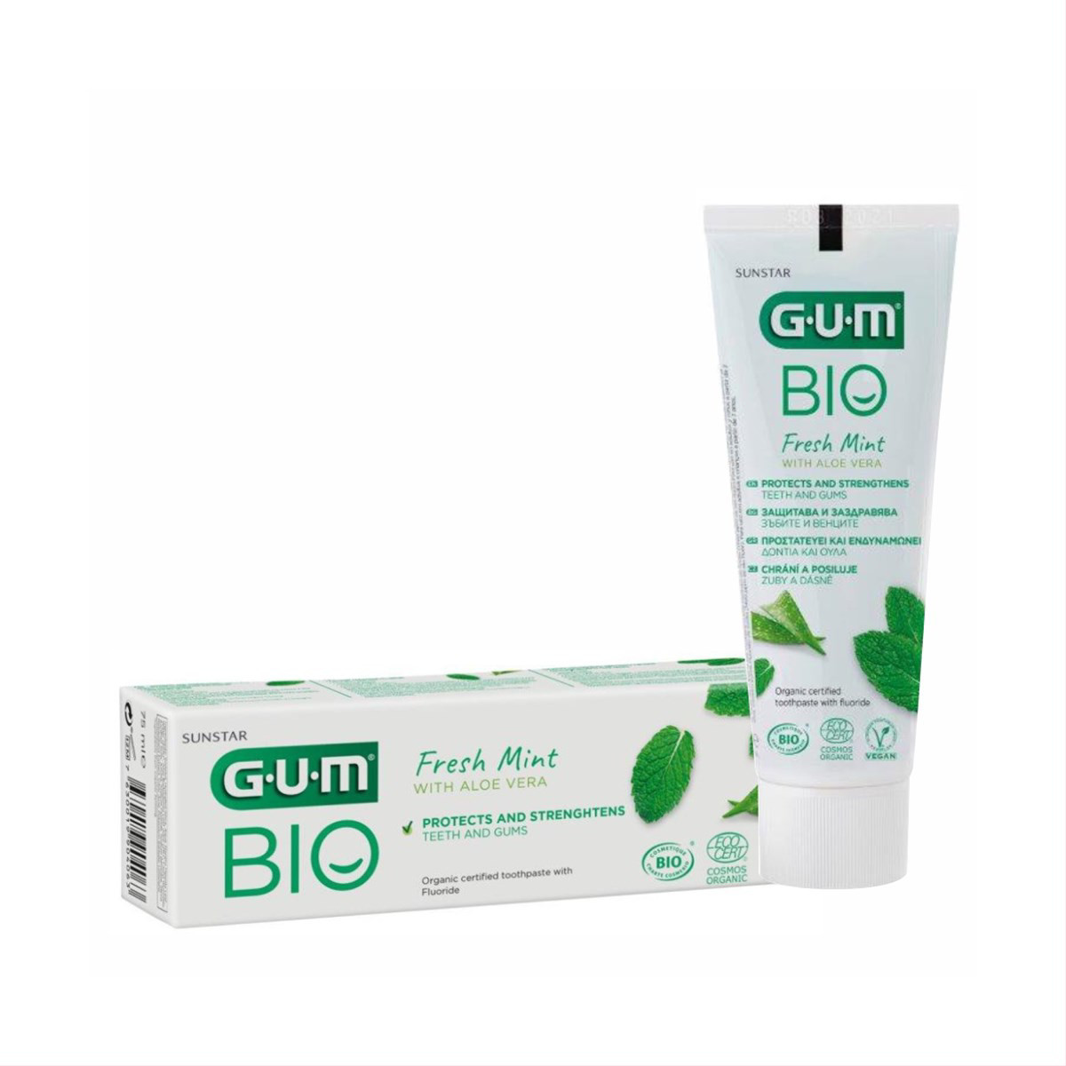 GUM BIO, ekologiška dantų pasta, 75 ml