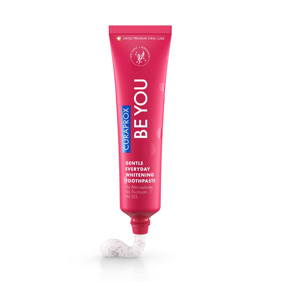 CURAPROX BE YOU, natūraliai balinanti kasdienė dantų pasta, persimonų, džino su toniku ir mėtų skonio, 60 ml