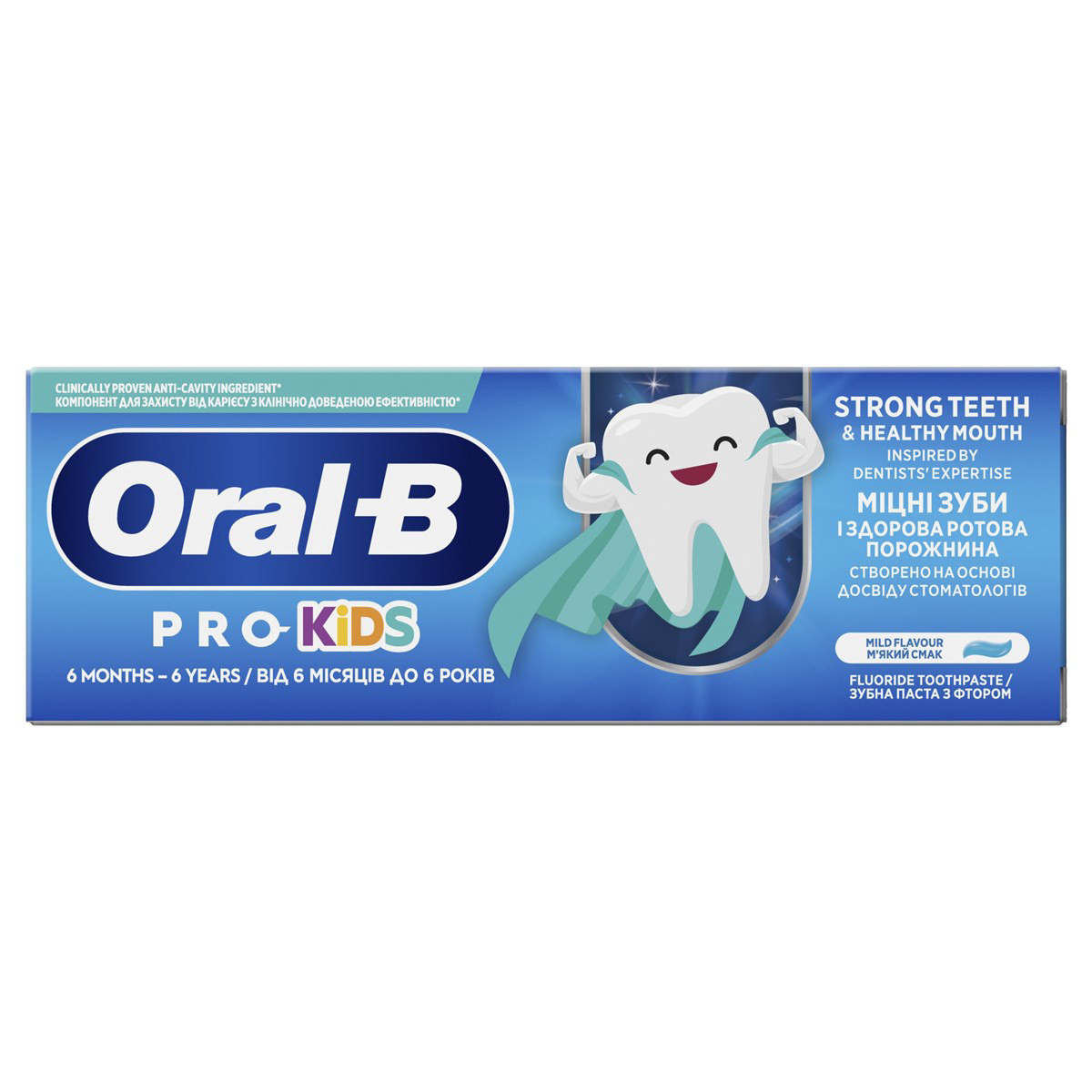 ORAL-B PRO KIDS, dantų pasta vaikams, nuo 6mėn. iki 6m. 50ml
