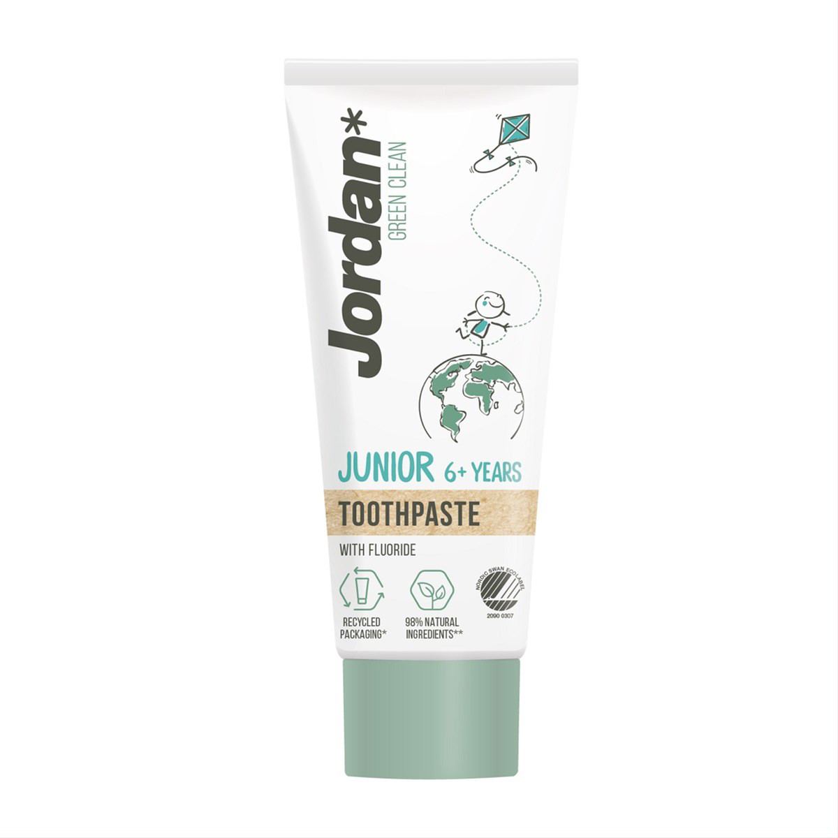 JORDAN GREEN CLEAN, dantų pasta, vaikiška, 6+ metai, 50 ml