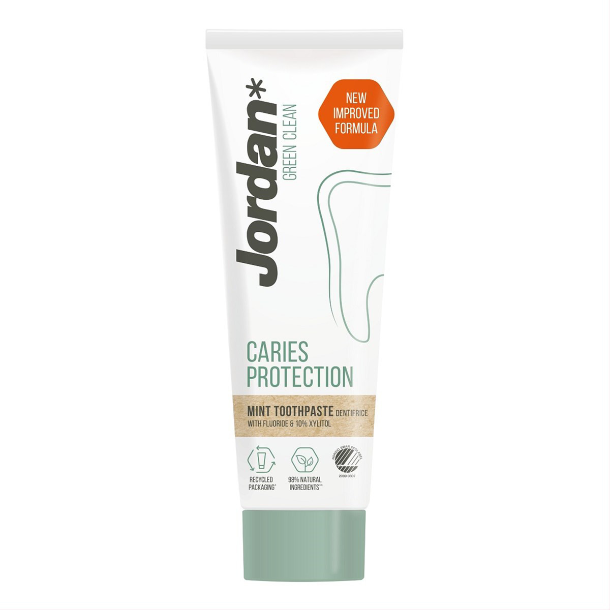 JORDAN GREEN CLEAN CAVITY PROTECTION, dantų pasta, 75 ml