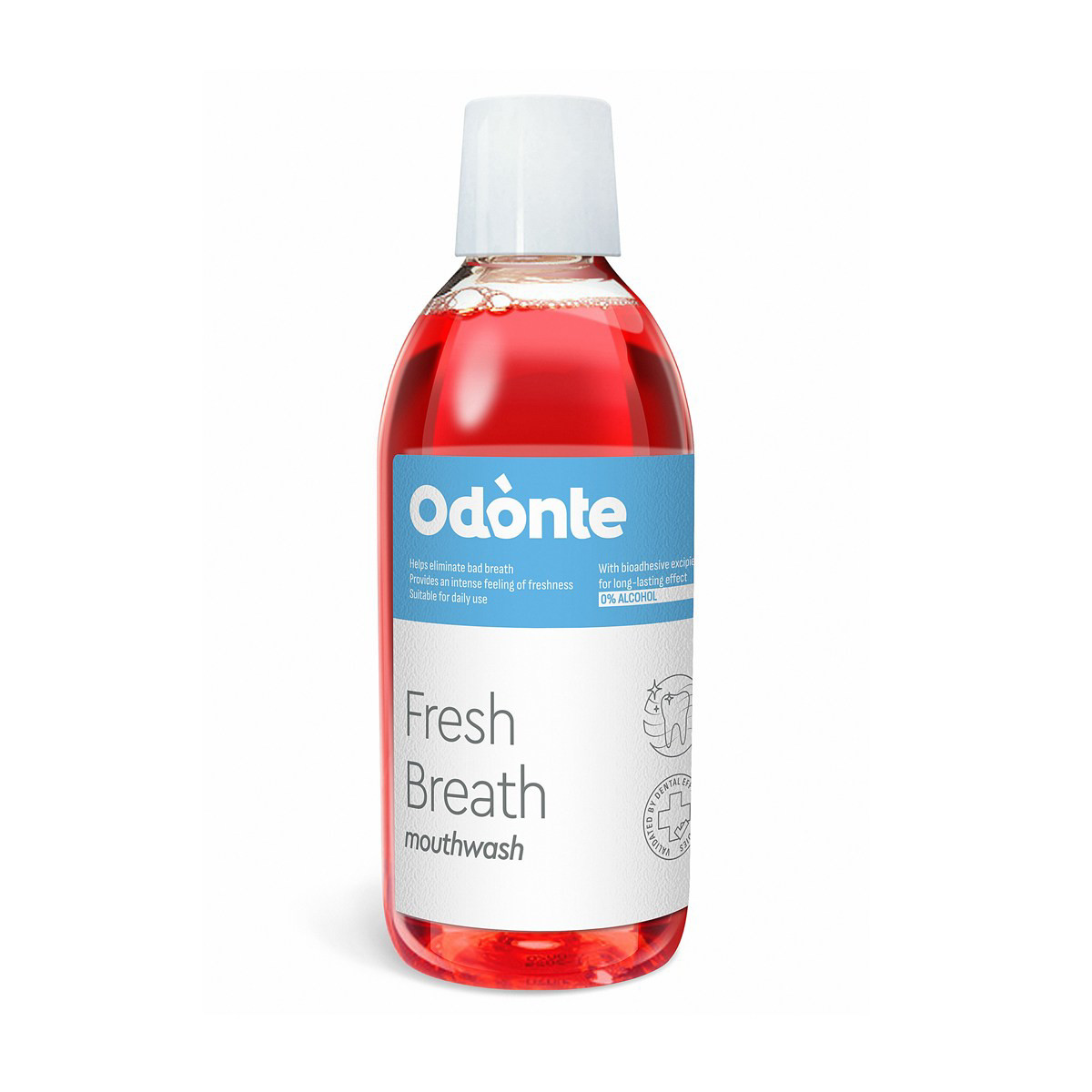 ODONTE, burnos skalavimo skystis gaivų burnos kvapą suteikiantis 500ml