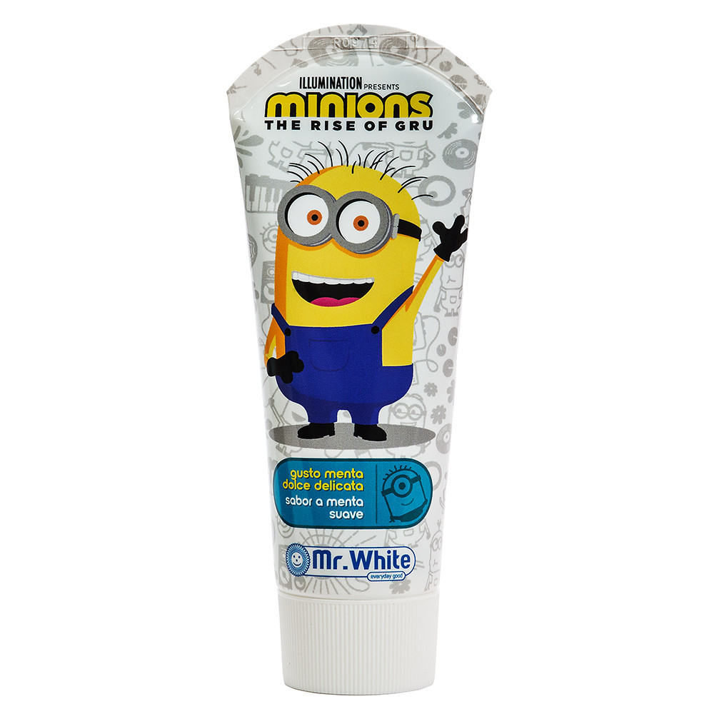 MINIONS dantų pasta vaikams, mėtų skonio, 3-6 m., 75 ml