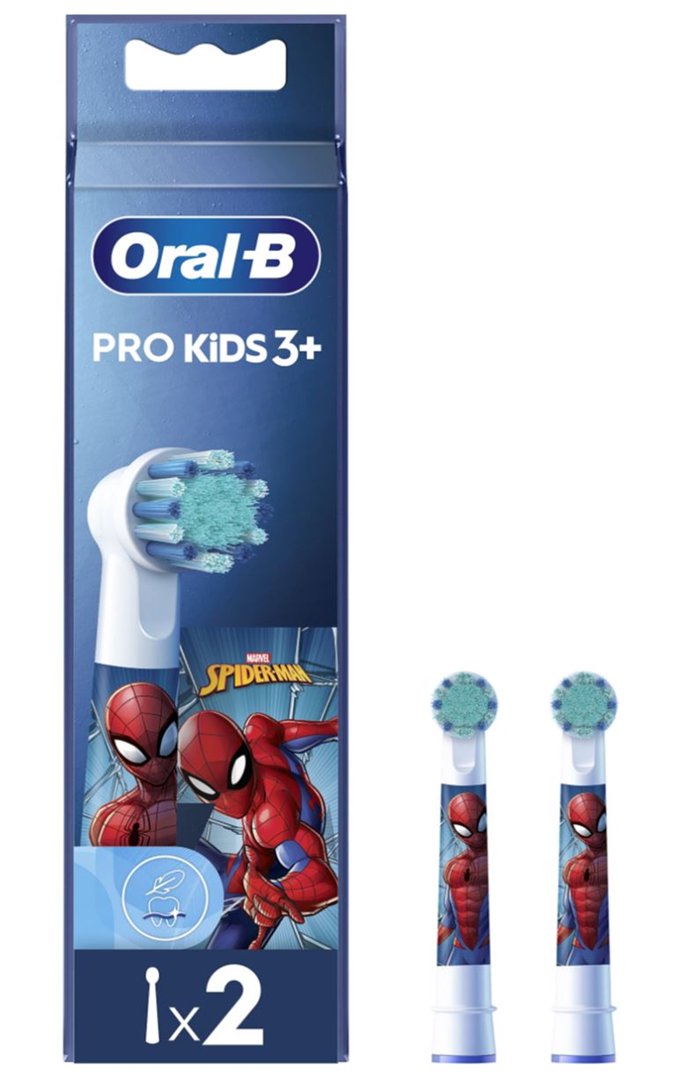 Dantų šepetėlio antgaliai ORAL-B EB10S-2K Kids Spiderman, 2 vnt.