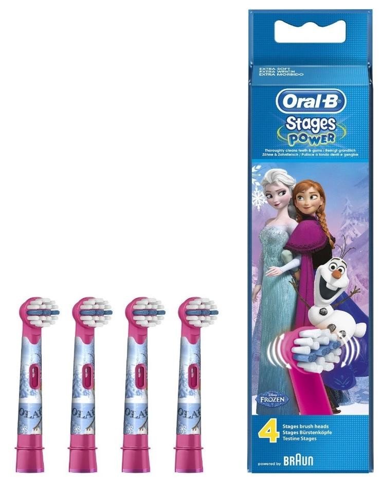 Dantų šepetėlio antgaliai ORAL-B EB10-4 Kids Frozen, 4vnt.
