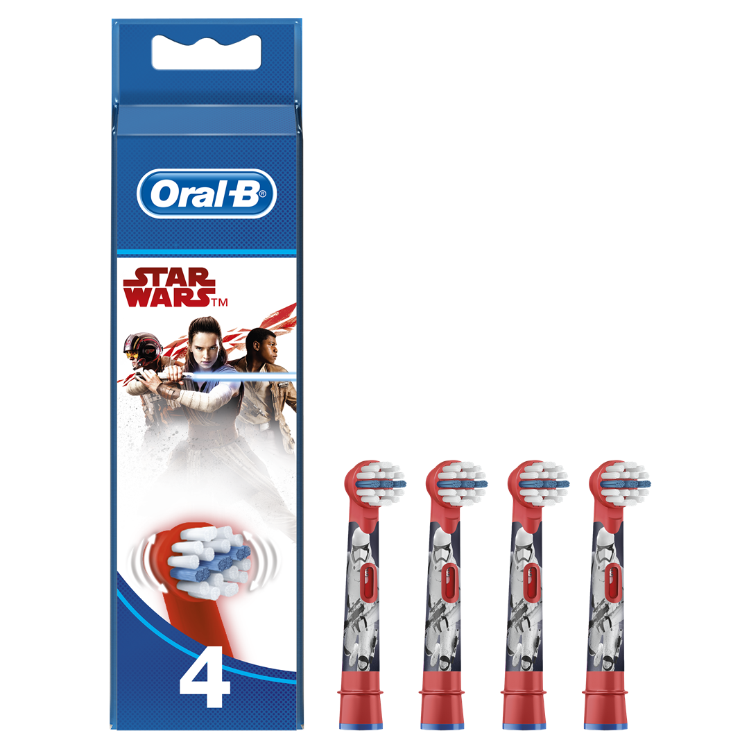 Dantų šepetėlio antgaliai ORAL-B EB10-4 Kids Star Wars, 4vnt.