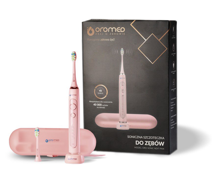 Elektrinis Dantų šepetėlis OROMED ORO-SONIC NEXT PINK