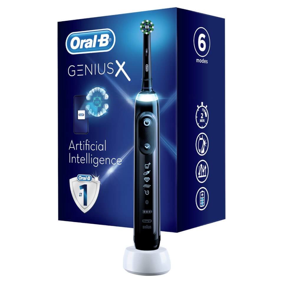 Oral-B Genius X Suaugusiems Vibruojantis dantų šepetėlis Juoda