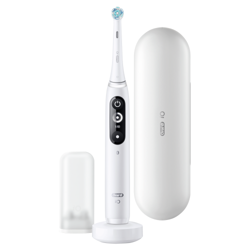 Elektrinis dantų šepetėlis Oral-B iO 7, White Alabaster