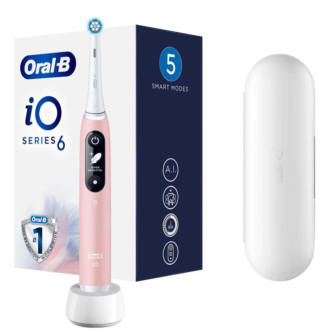 Oral-B iO6 Pink elektrinis dantų šepetėlis