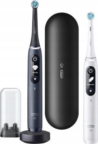 Elektrinis dantų šepetėlis Oral-B iO Series 7 Duo 2vnt,white/black