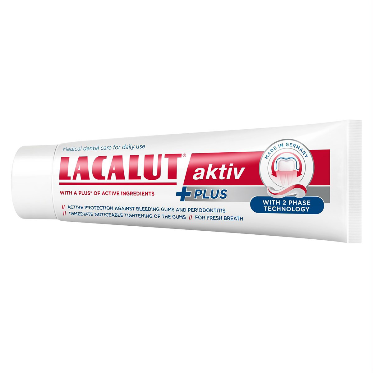 LACALUT AKTIV PLUS, dantų pasta, 75ml
