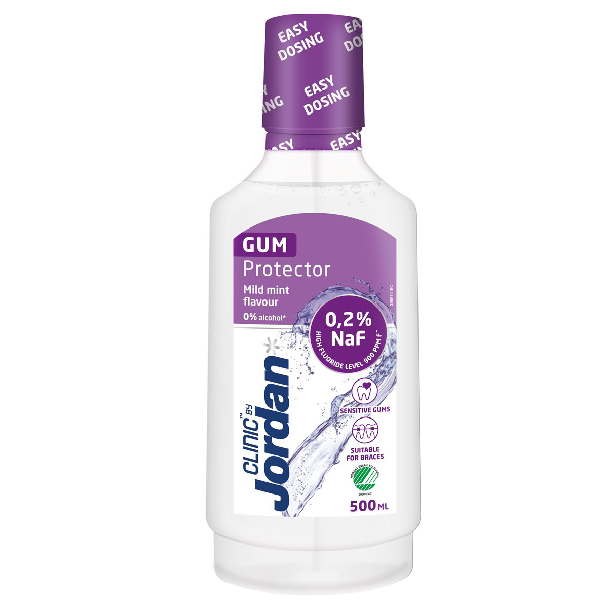 JORDAN CLINIC GUM PROTECTOR, burnos skalavimo skystis, 500ml