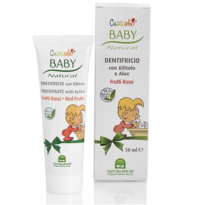 Natura House Cucciolo dantų pasta vaikams „Red Fruits“, 50ml