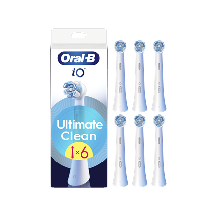 Oral-B Replaceable toothbrush heads | iO UltimateClean | Heads | For adults | Number of brush heads included 6 | White|iO refill UltimateClean White 6