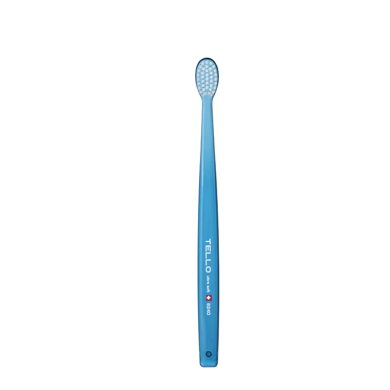 TELLO ULTRA SOFT 6240, itin minkštas dantų šepetėlis juodos spalvos