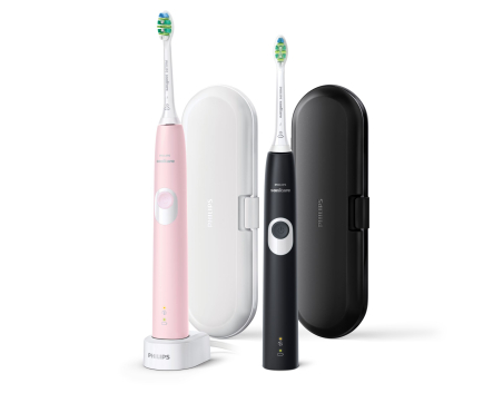 Philips Sonicare ProtectiveClean 4300 electric toothbrush HX6800/35, 2 handles 2 Brush heads, 2 Travel Cases, 1 Charger/Damaged package|HX6800/35?/PACKAGE