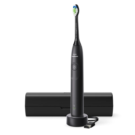 Philips | Electric Toothbrush | Sonicare Series 5300 | Rechargeable | For adults | Number of brush heads included 1 | Number of teeth brushing modes 1 | Black|HX7101/02