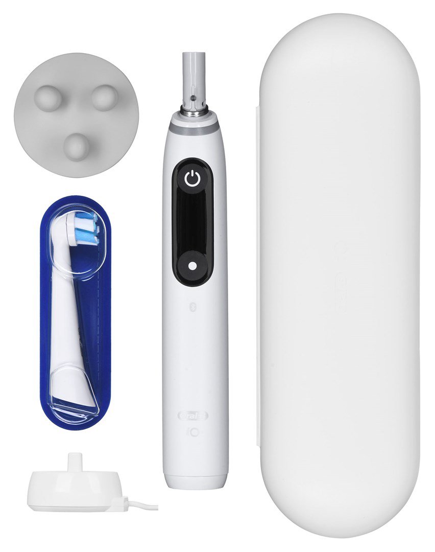 "Braun Oral-B" iO6 serijos elektrinis dantų šepetėlis, baltas
