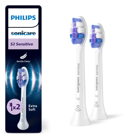 Philips Sonicare Sensitive 2-pack brush heads HX6052/87|HX6052/87