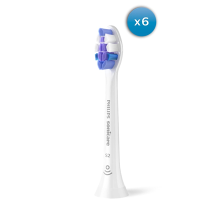 Elektrinis dantų šepetėlis Philips Replacement brush heads  HX6056/87 Sonicare Sensitive  Heads